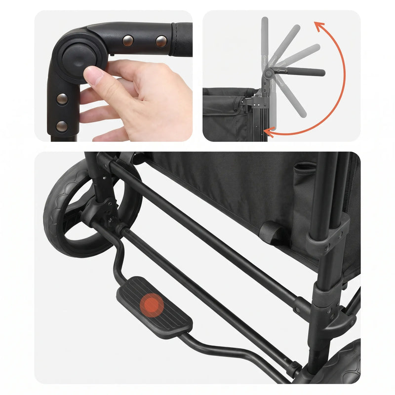 Adjustable safety tether detail