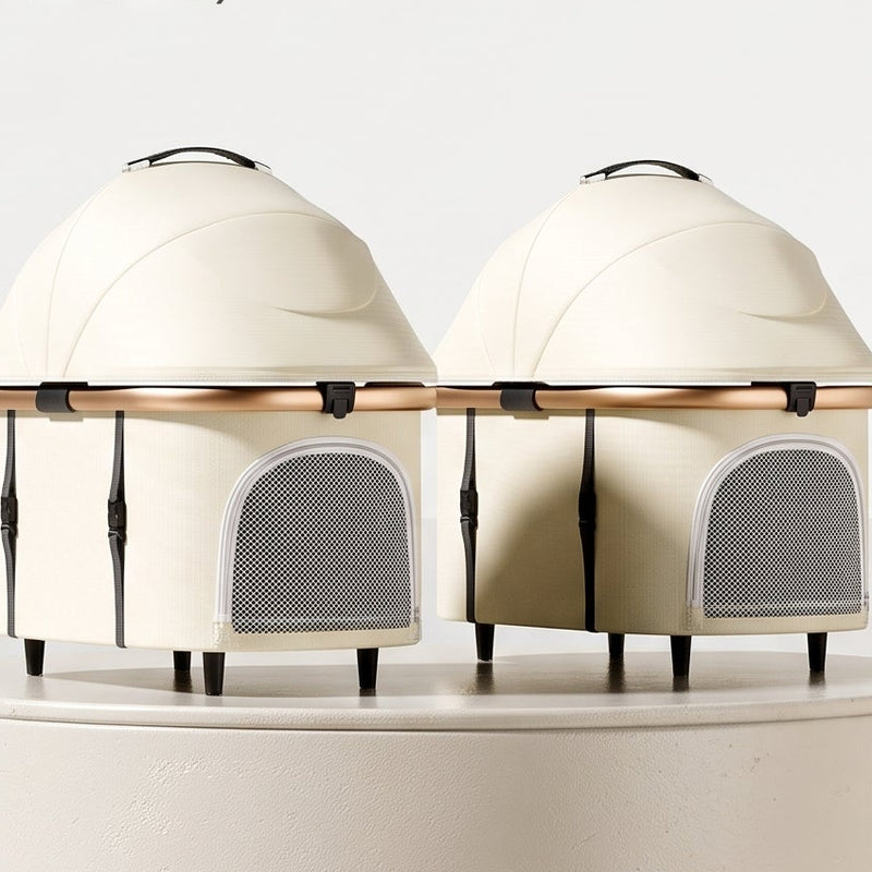 Spacious pet stroller cabin